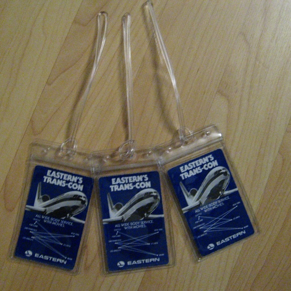 ✈️ Eastern Airlines DC10 Vintage Luggage Tags (3) - Picture 2 of 5
